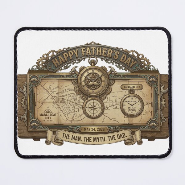 Item preview, Vintage Father’s Day Map Shirt designed and sold by Baby Adee Collective.