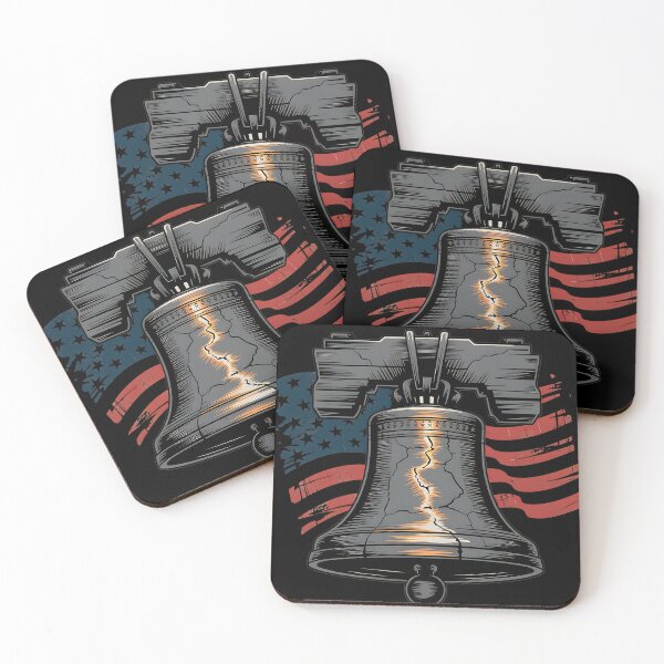 Item preview, Liberty Bell Crack Glowing American Flag designed and sold by IronDissident.