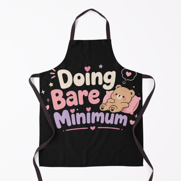 Item preview, Doing Bare Minimum Cute Lazy Bear Quote Design | Funny Kawaii Aesthetic Meme Art designed and sold by Sanika arts .