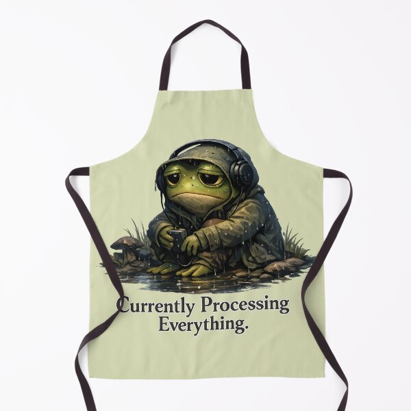 Item preview, Emotional Support Frog Dark Cozy Aesthetic Design designed and sold by MAD's Recreation Studio.