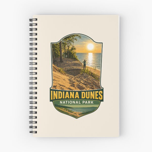 Item preview, Indiana Dunes National Park Retro Lakeshore designed and sold by Gideon Emmerich.