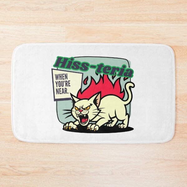 Item preview, Hiss-teria When You're Near - Funny Cat Pun designed and sold by pulse_retail.