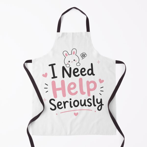Item preview, Cute I Need Help Seriously Quote Design | Funny Kawaii Bunny Meme Aesthetic designed and sold by Sanika arts .
