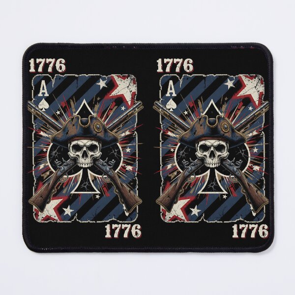 Item preview, 1776 Ace of Spades Revolutionary Skull designed and sold by IronDissident.