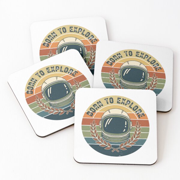 Item preview, Born to Explore – Vintage Astronaut Space Design | Retro Galaxy Adventure Badge designed and sold by Altair_.