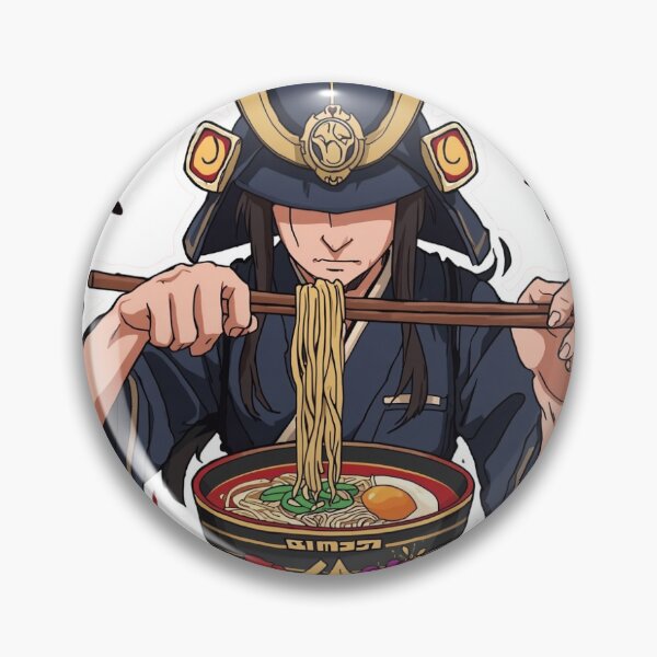 Item preview, Samurai Ramen Warrior – Epic Anime Noodle Slurp Sticker designed and sold by redblink store.