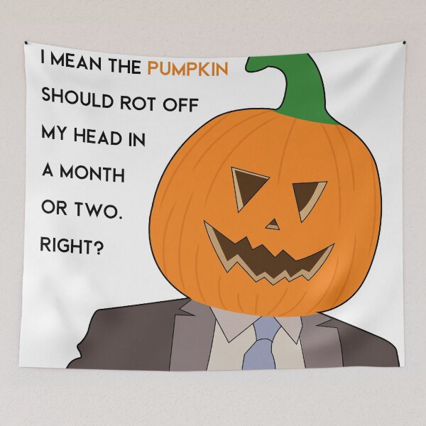 Item preview, Pumpkin Dwight designed and sold by Miranda Corrales Mondoy.