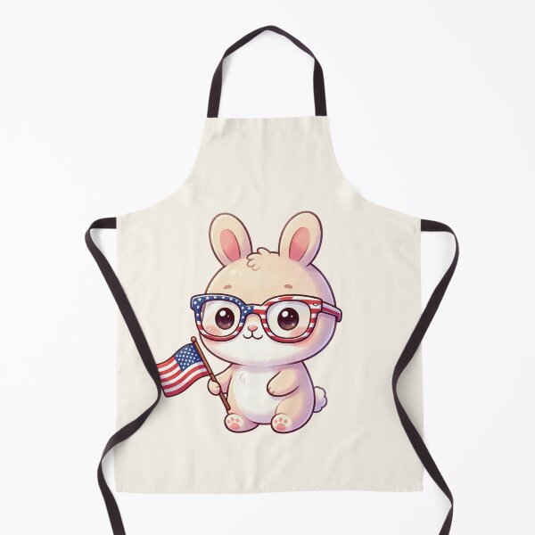 Item preview, Cute Patriotic Bunny With American Flag designed and sold by SweetLilith.