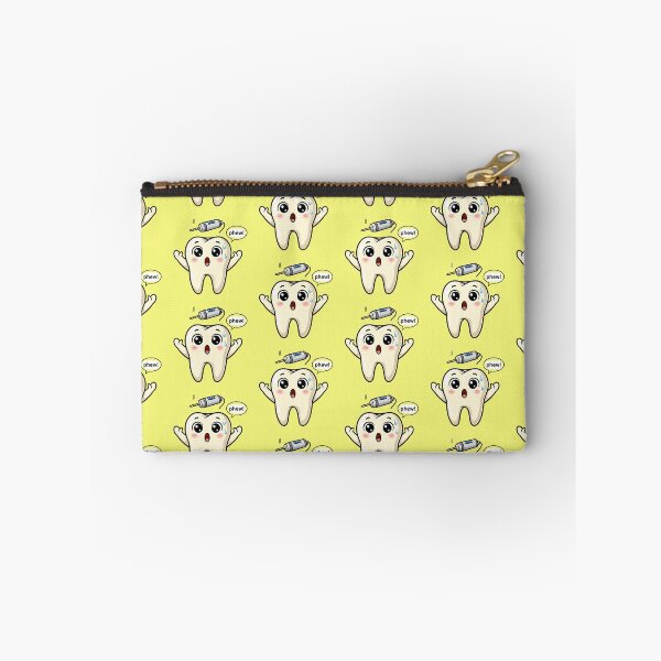 Item preview, Cute Tooth Dodging Dental Drill Funny Dentist Humor Cartoons designed and sold by bvdesignart.