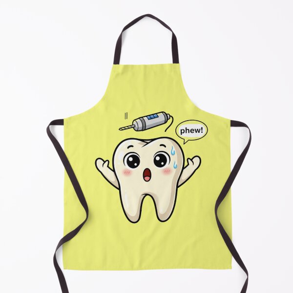 Item preview, Cute Tooth Dodging Dental Drill Funny Dentist Humor Cartoons designed and sold by bvdesignart.