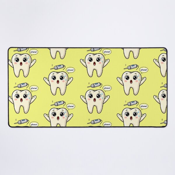 Item preview, Cute Tooth Dodging Dental Drill Funny Dentist Humor Cartoons designed and sold by bvdesignart.