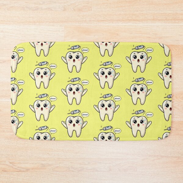 Item preview, Cute Tooth Dodging Dental Drill Funny Dentist Humor Cartoons designed and sold by bvdesignart.