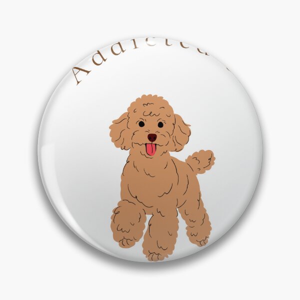 Item preview, Addicted to Poodles Cute Dog Lover Wall Art Print & Apparel Gift designed and sold by MoodsOfMine.