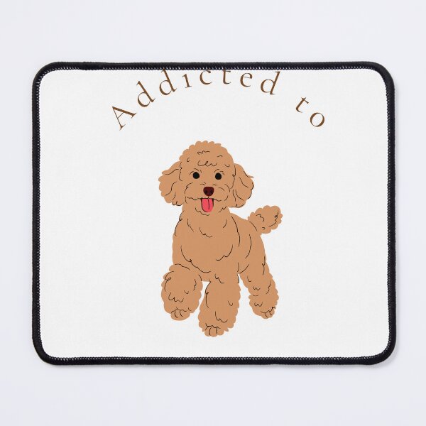 Item preview, Addicted to Poodles Cute Dog Lover Wall Art Print & Apparel Gift designed and sold by MoodsOfMine.