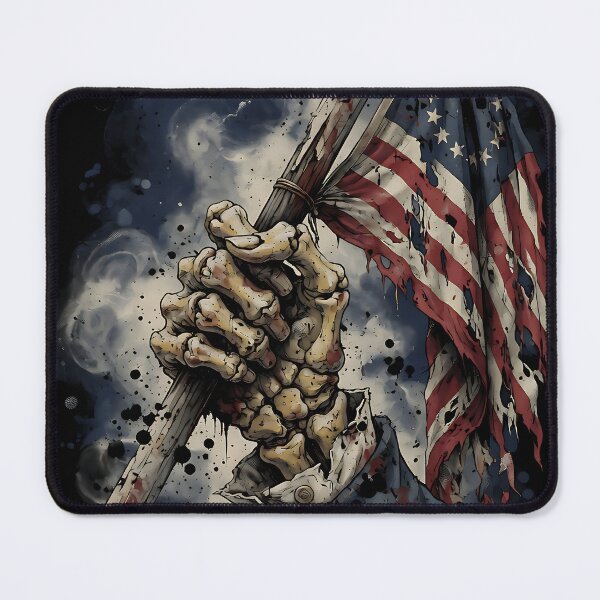 Item preview, Skeletal Hand Holding Betsy Ross Flag 1776 designed and sold by IronDissident.
