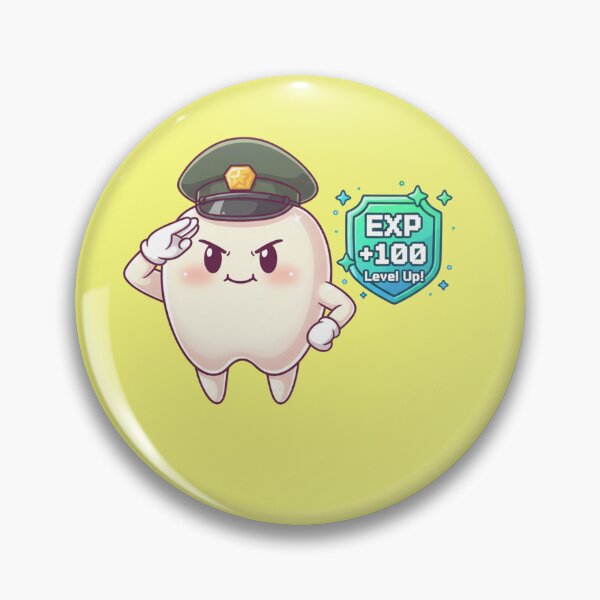 Item preview, Cute Tooth Soldier Level Up Game Style Dental Care Cadet Guard designed and sold by bvdesignart.