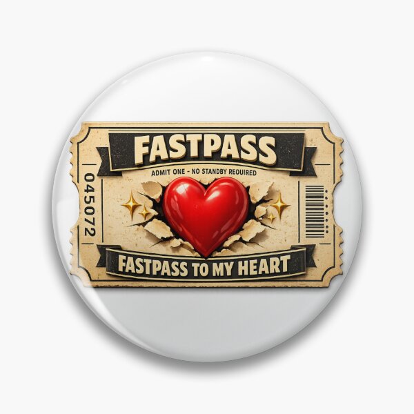 Item preview, Admit One FastPass to My Heart designed and sold by Dresut.