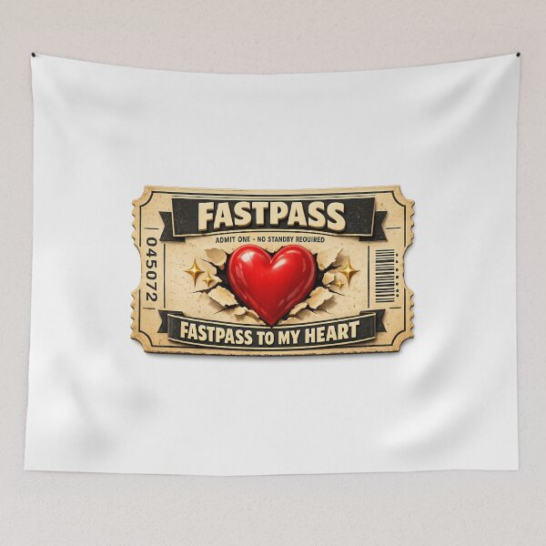 Item preview, Admit One FastPass to My Heart designed and sold by Dresut.