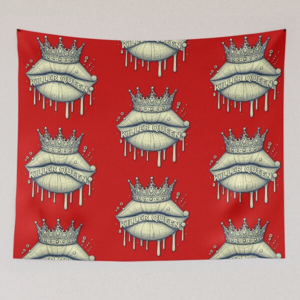 Item preview, Killer Queen Crown and Dripping Lips Streetwear Art designed and sold by pulse_retail.