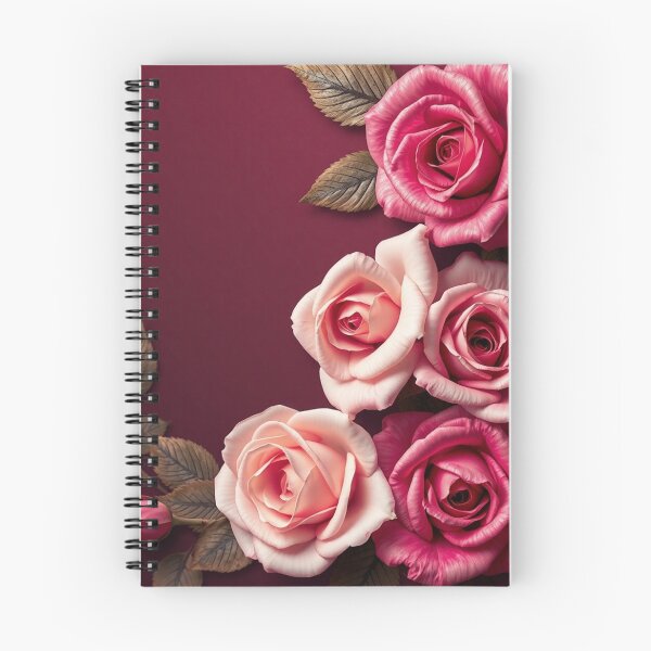 Item preview, Magenta Pink Roses on Burgundy designed and sold by IntelliMindDesigns.