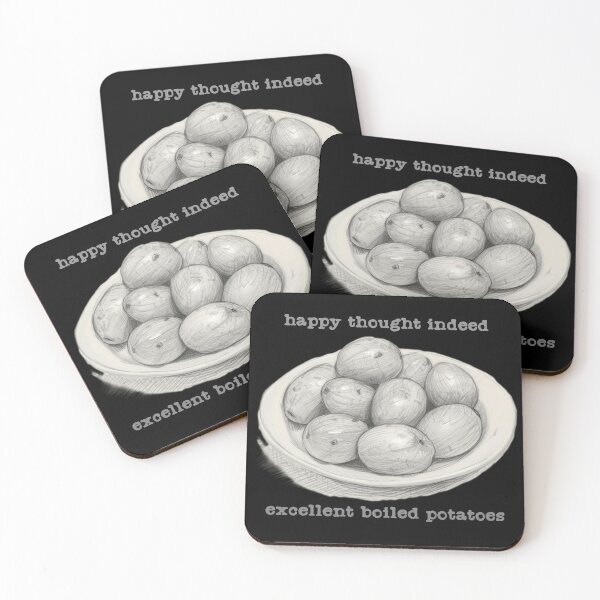 Item preview, Excellent Boiled Potatoes Funny Jane Austen Pride and Prejudice designed and sold by FIREDesignsPOD.