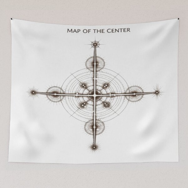 Item preview, Map of the Center – Sacred Orientation Design designed and sold by Cristhian Almanza.