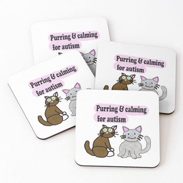 Item preview, Purring & Calming for Autism – Cute Sensory Support Cats designed and sold by Mother Daughter Drawings .