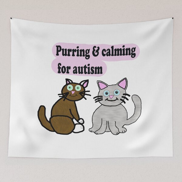 Item preview, Purring & Calming for Autism – Cute Sensory Support Cats designed and sold by Mother Daughter Drawings .
