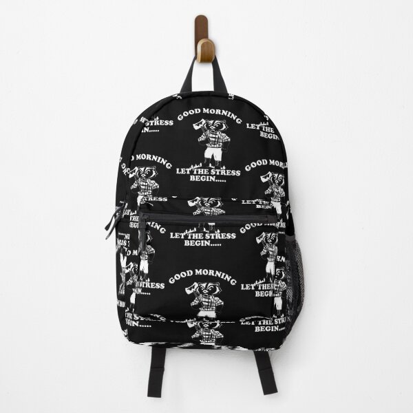 Item preview, Funny Lumberjack Raccoon  | Good Morning Let The Stress Begin designed and sold by BLVDCOLLEGE.
