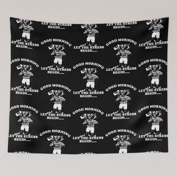 Item preview, Funny Lumberjack Raccoon  | Good Morning Let The Stress Begin designed and sold by BLVDCOLLEGE.