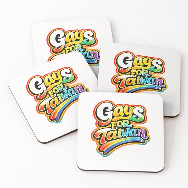 Item preview, Gays For Taiwan Rainbow Pride Democracy Quote designed and sold by Places On Earth.