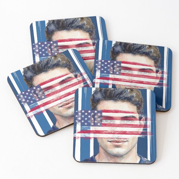 Item preview, USA 250th Anniversary Watercolor Portrait, Patriotic American Independence Semiquincentennial Man Graphic designed and sold by VibranPalette.