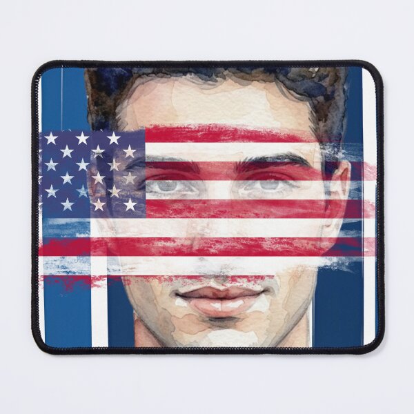 Item preview, USA 250th Anniversary Watercolor Portrait, Patriotic American Independence Semiquincentennial Man Graphic designed and sold by VibranPalette.