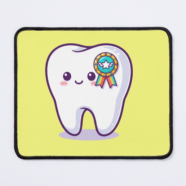 Item preview, Cute Happy Tooth with Award Ribbon Dental Care and Dentist Achievement Gift Design designed and sold by bvdesignart.