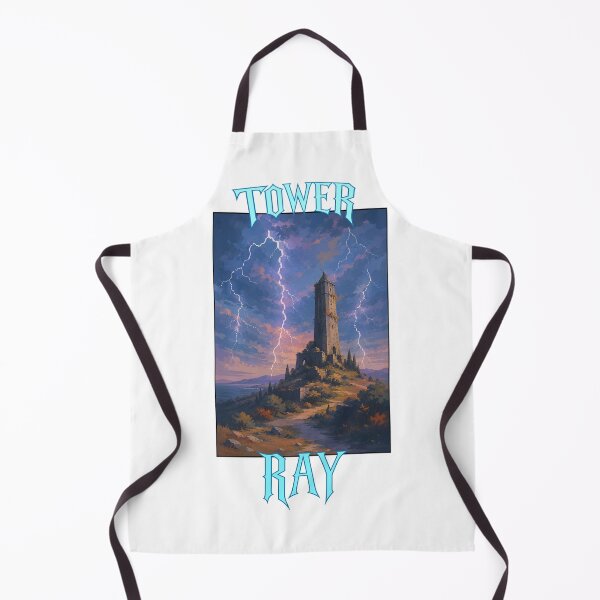 Item preview, Fantasy Lightning Tower Vintage Poster | RAY Streetwear Graphic Tee designed and sold by RAYapparel.