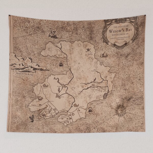 Item preview, Widow's Bay Map designed and sold by EigengrauART.