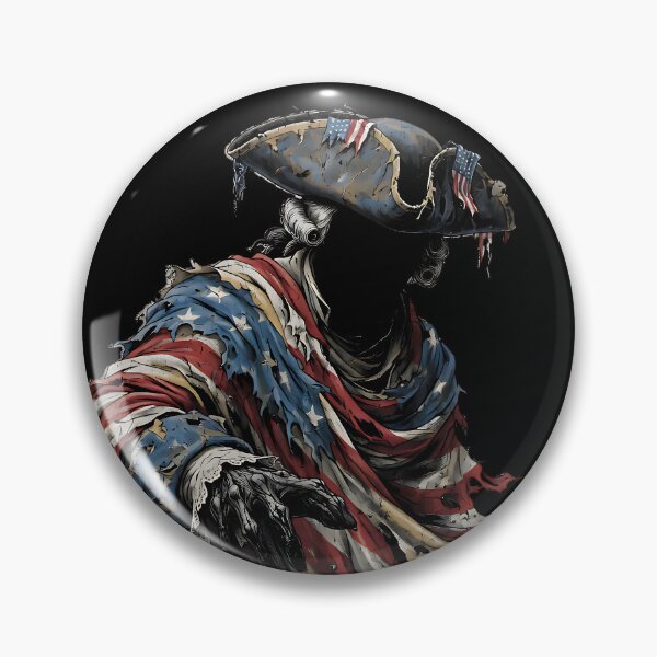 Item preview, Ghostly Colonial Patriot Tattered Flag Faceless Spirit designed and sold by IronDissident.