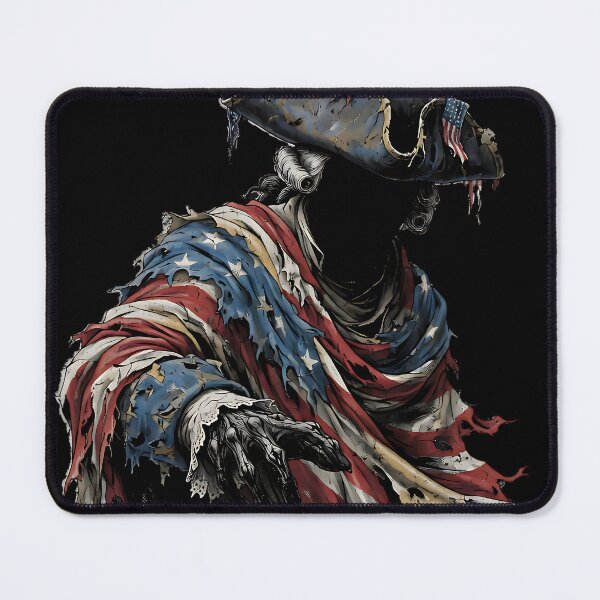 Item preview, Ghostly Colonial Patriot Tattered Flag Faceless Spirit designed and sold by IronDissident.
