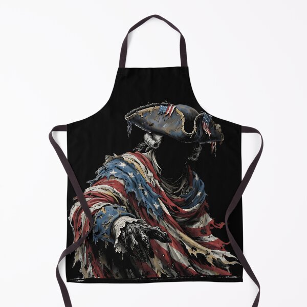 Item preview, Ghostly Colonial Patriot Tattered Flag Faceless Spirit designed and sold by IronDissident.