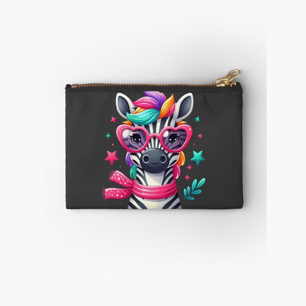 Item preview, Cute Colorful Zebra With Pink Glasses designed and sold by SweetLilith.