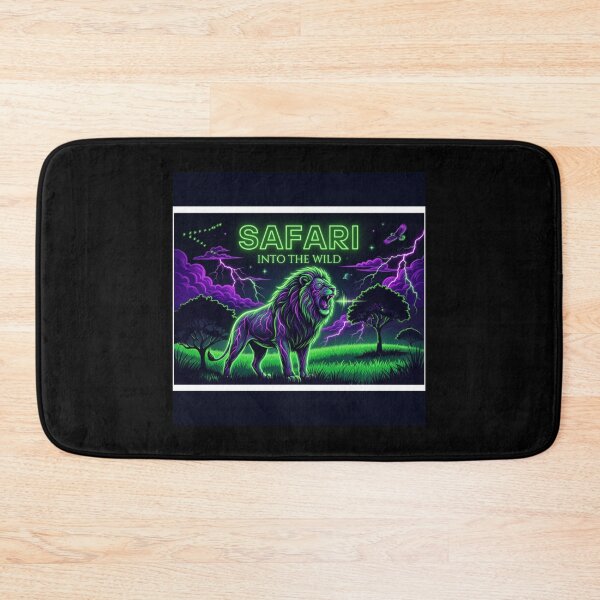 Item preview, Neon Safari Lion Into The Wild designed and sold by DervoTeck2767.