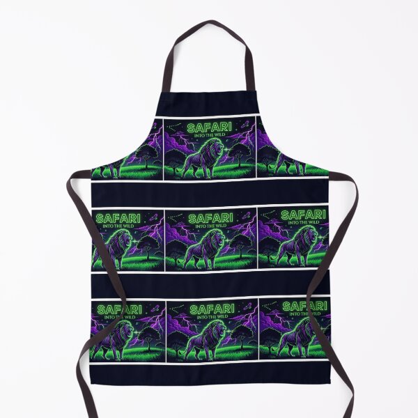 Item preview, Neon Safari Lion Into The Wild designed and sold by DervoTeck2767.