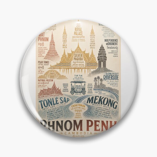 Item preview, Phnom Penh Cambodia Mekong Royal Palace Heritage Travel designed and sold by Places On Earth.
