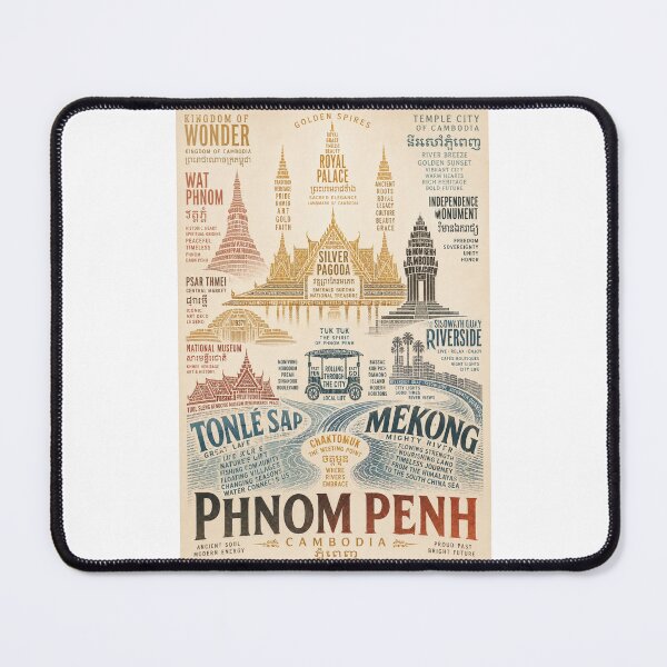 Item preview, Phnom Penh Cambodia Mekong Royal Palace Heritage Travel designed and sold by Places On Earth.