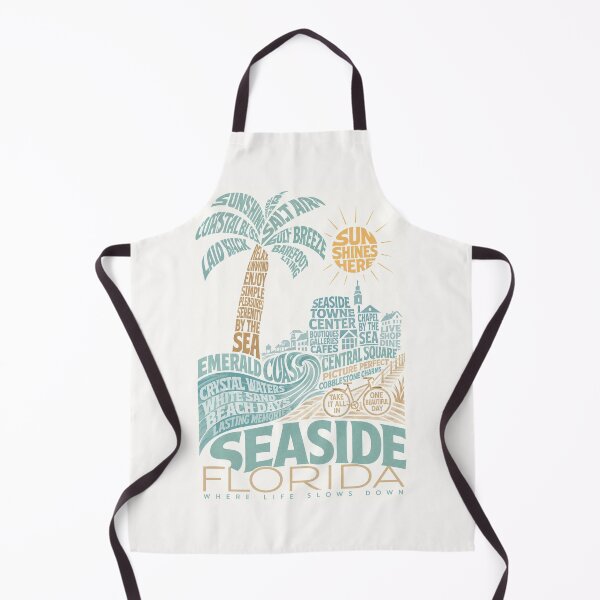 Item preview, Seaside Florida Emerald Coast Beach Town Travel Typography designed and sold by Places On Earth.
