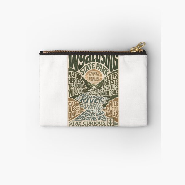 Item preview, Wyalusing Wisconsin Scenic River Valley Nature Typography designed and sold by Places On Earth.