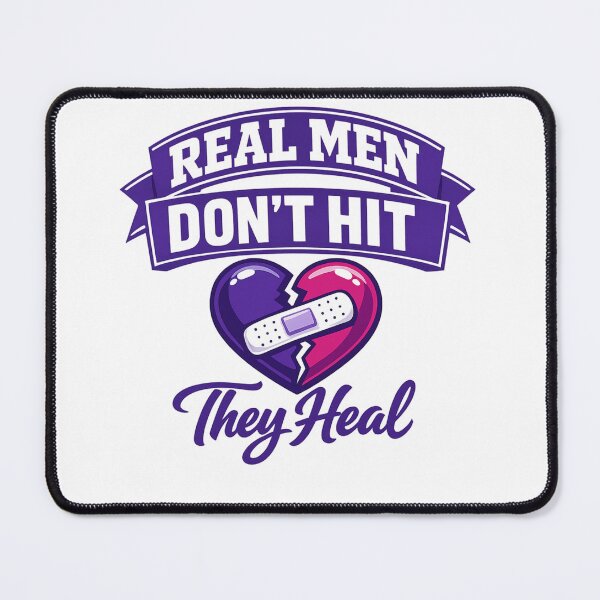 Item preview, Real Men Heal Not Hit designed and sold by Dresut.