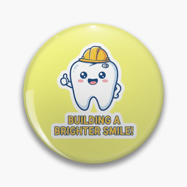 Item preview, Cute Building a Brighter Smile Construction Tooth Dentist Gift designed and sold by bvdesignart.