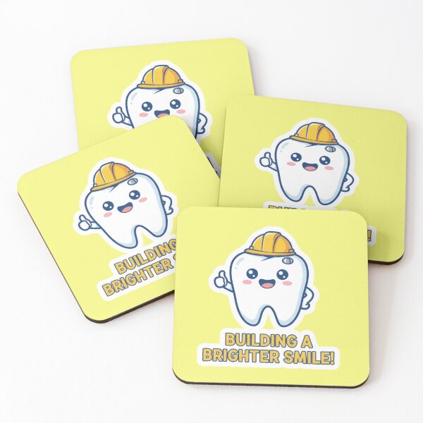 Item preview, Cute Building a Brighter Smile Construction Tooth Dentist Gift designed and sold by bvdesignart.