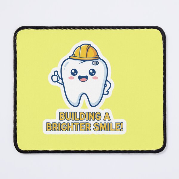 Item preview, Cute Building a Brighter Smile Construction Tooth Dentist Gift designed and sold by bvdesignart.